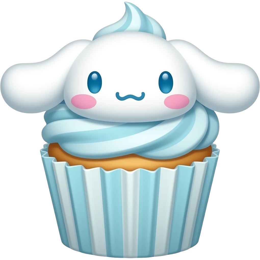 Cinnamoroll cupcake by sanrio emoji