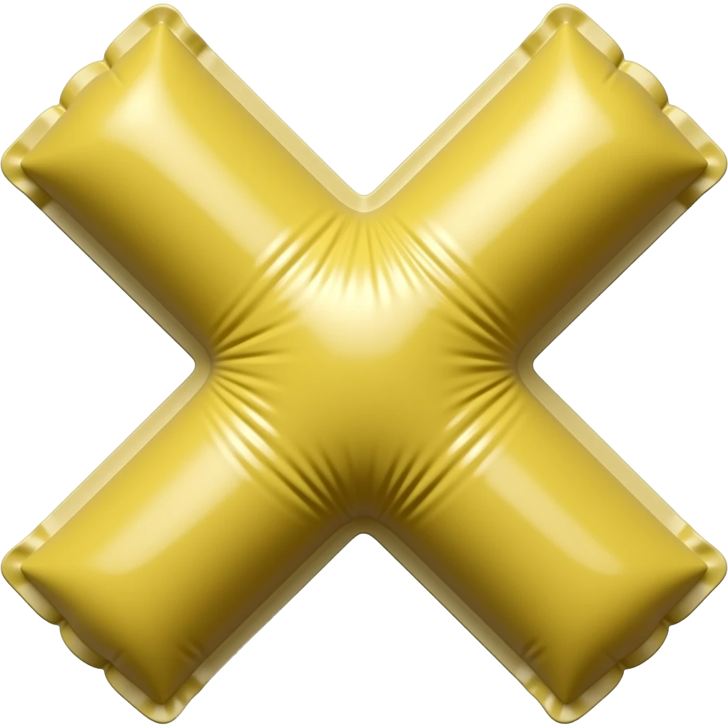 inflatable x emoji