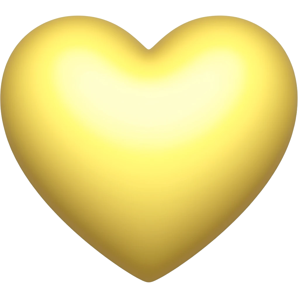 Coração amarelo claro emoji