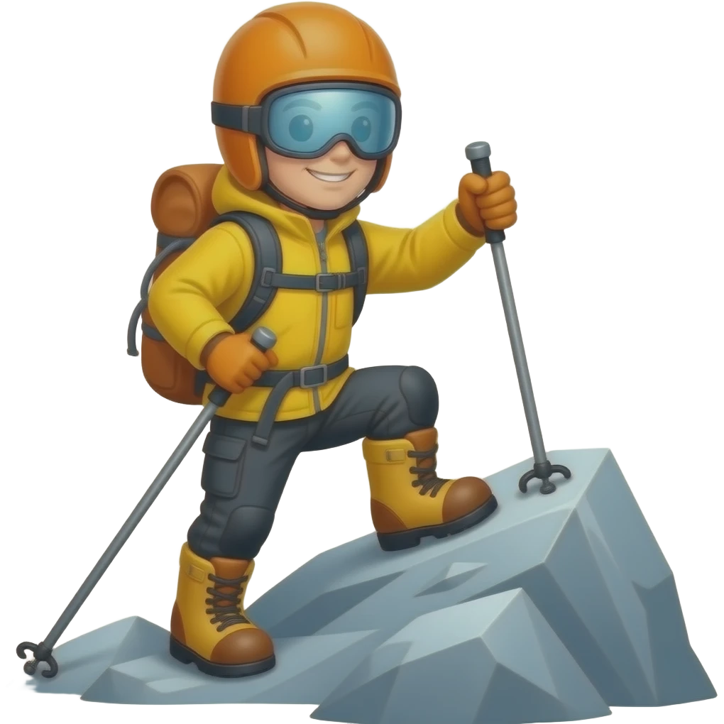 App state mountaineer emoji