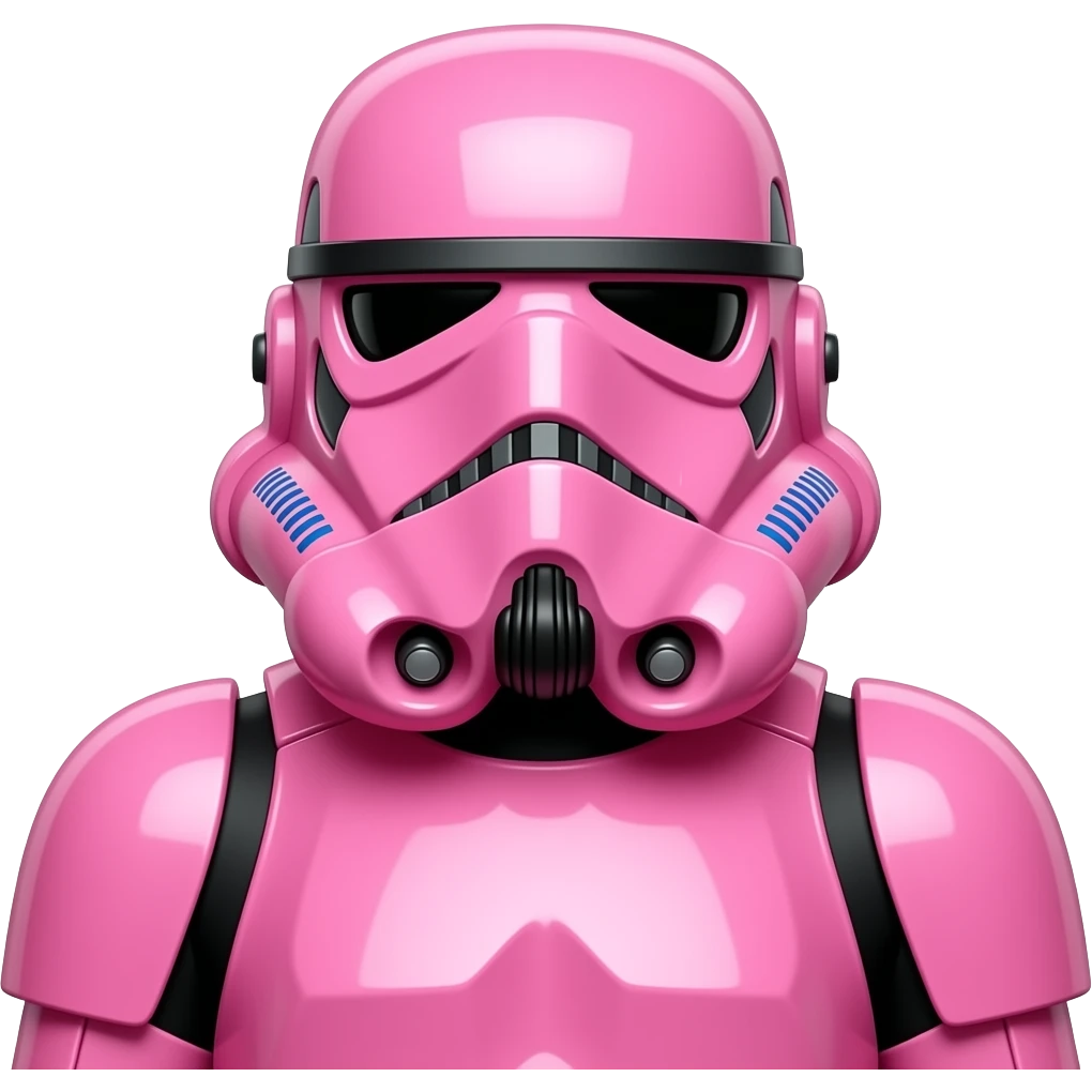 barbie glossy pink stormtrooper emoji