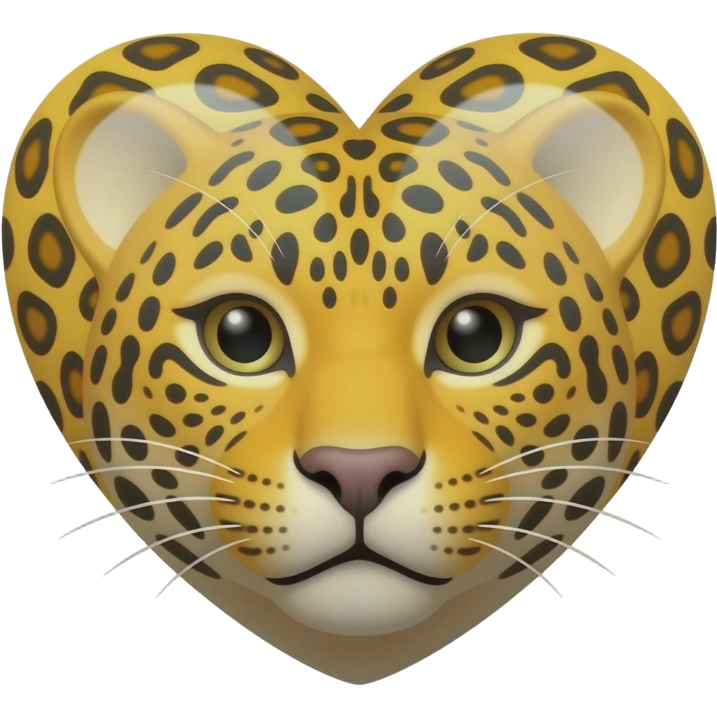 Leopar kalp emoji