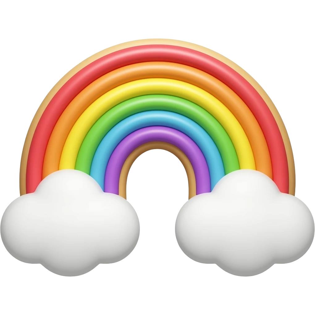 pastel rainbow cookie emoji