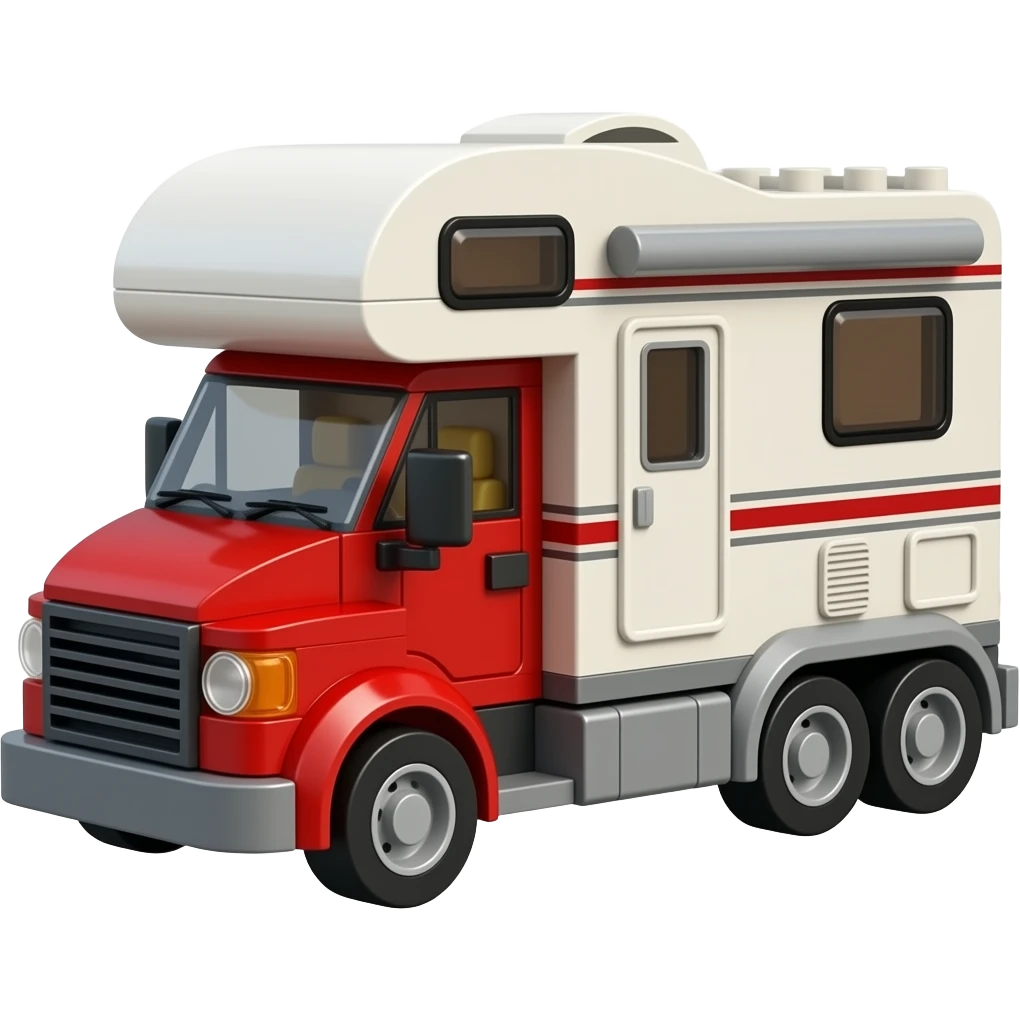 lego RV red truck emoji