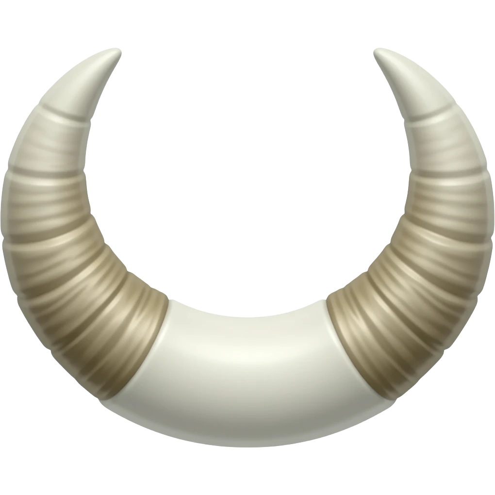 Horns white emoji