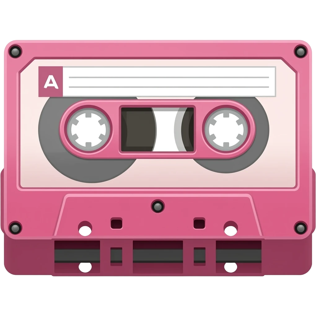 pink video tape emoji