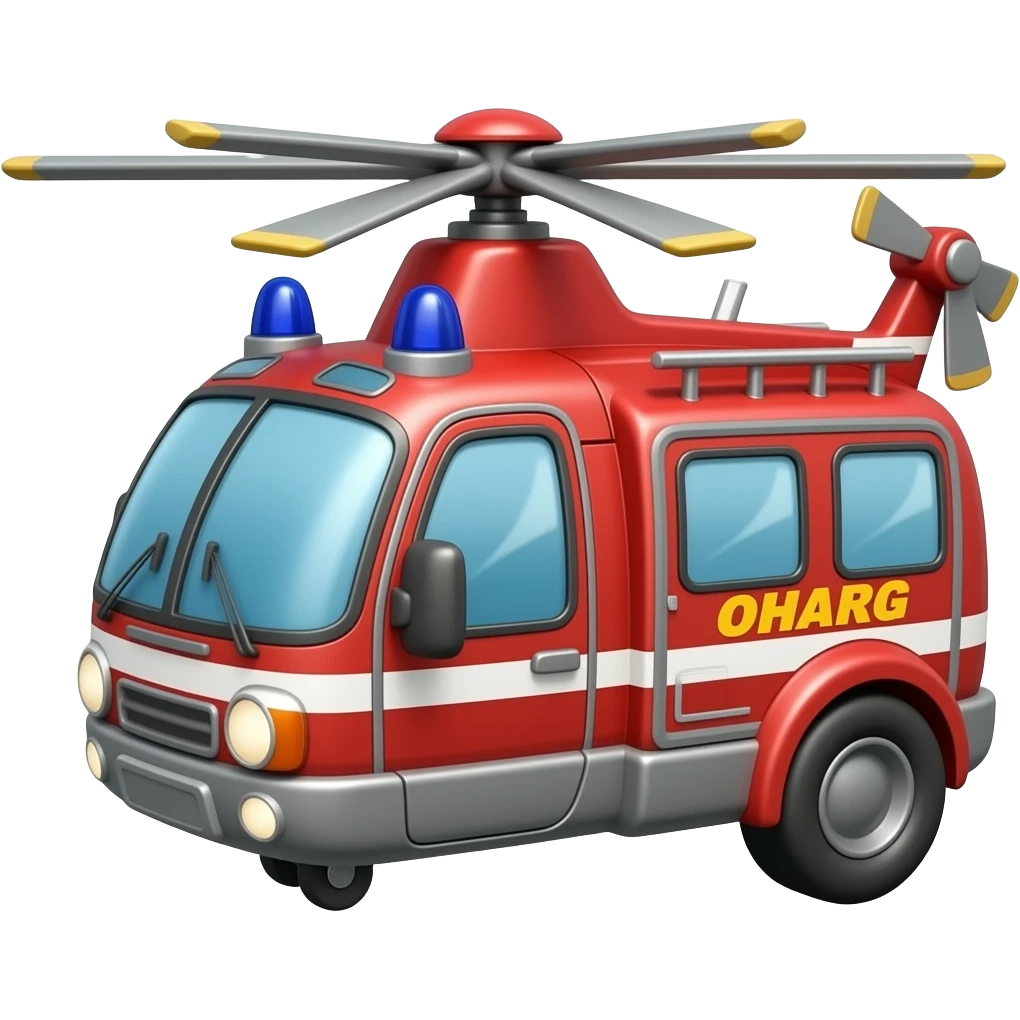 Firefighting helicopter emoji
