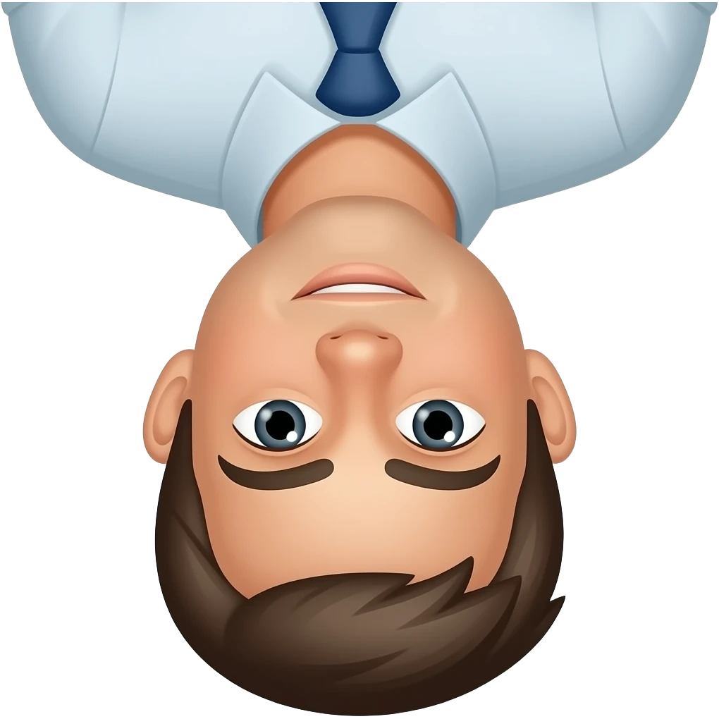 Upside down emoji