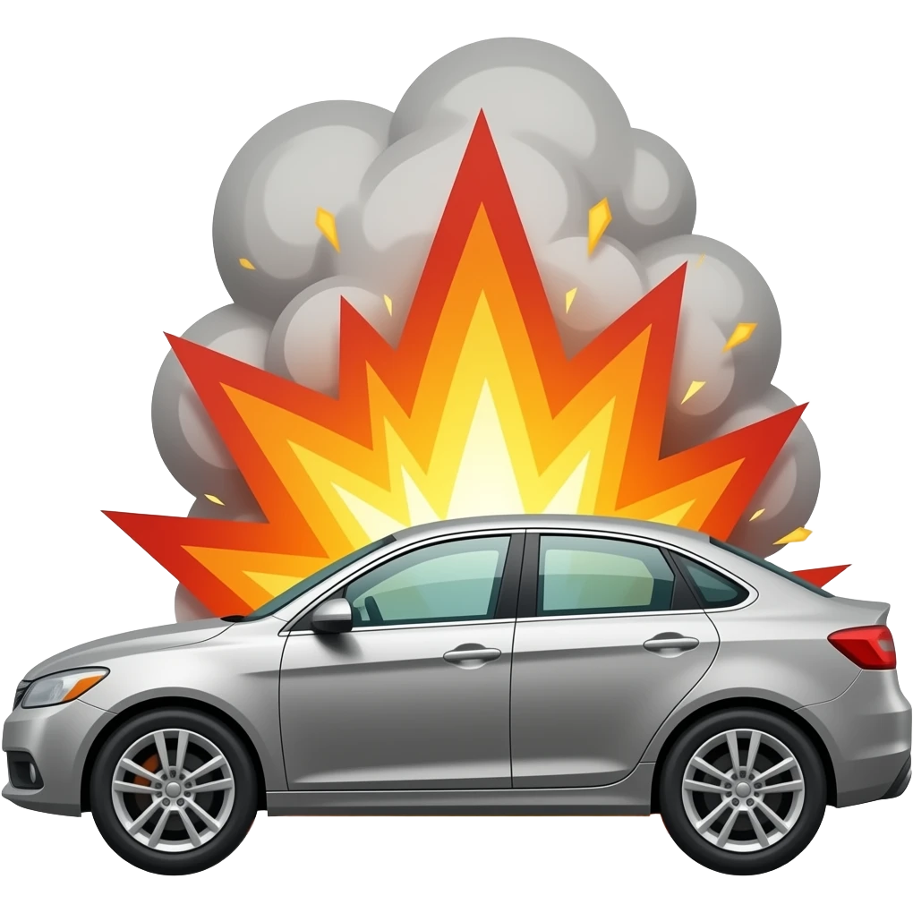 car explosion emoji