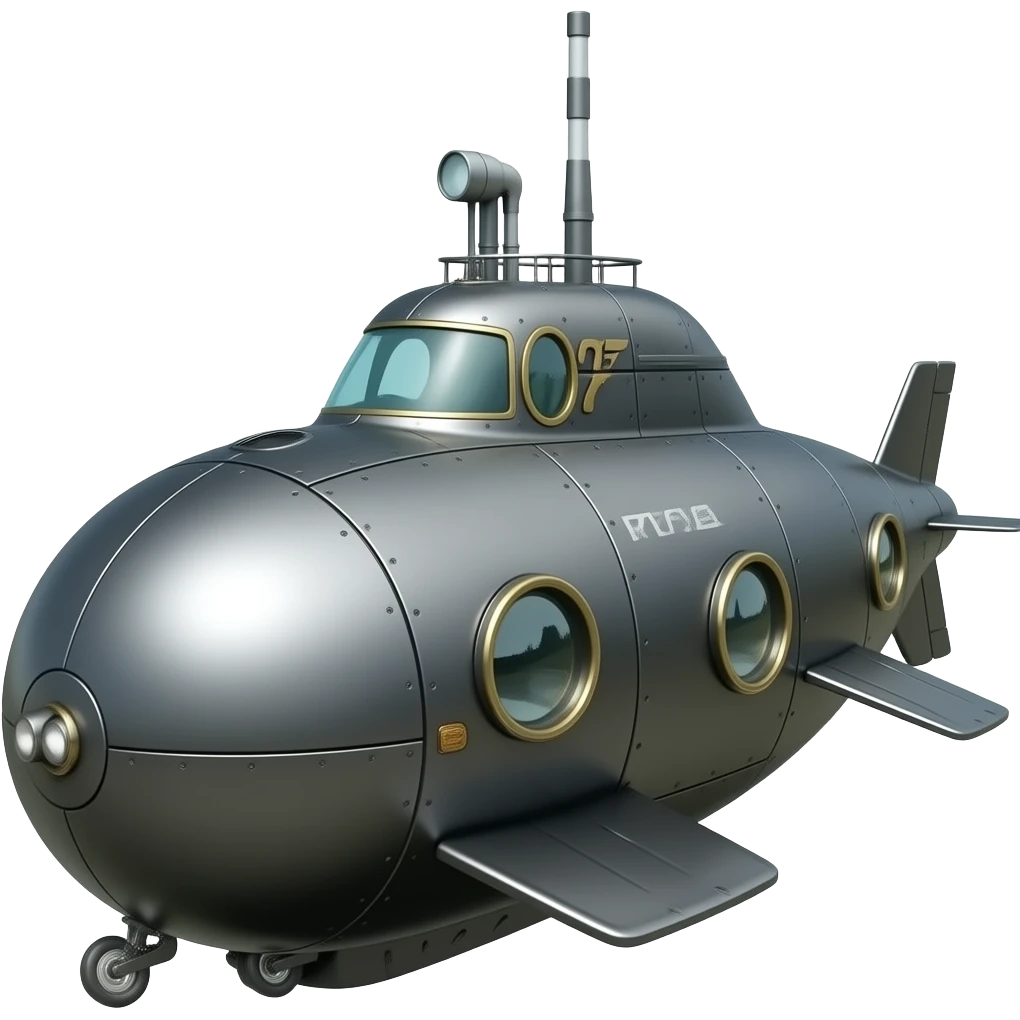007 lotus car submarine highly detailed hyper realistic emoji