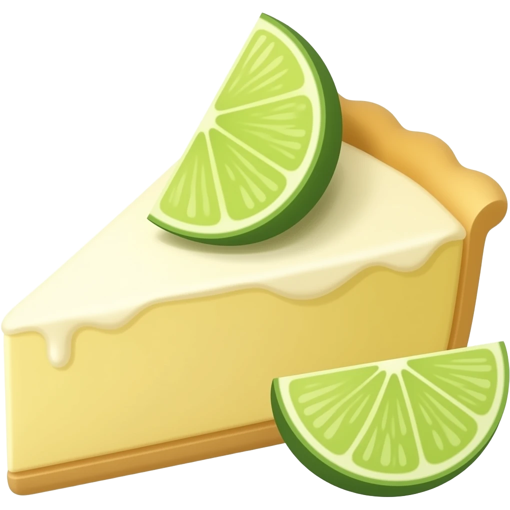 Key lime pie emoji