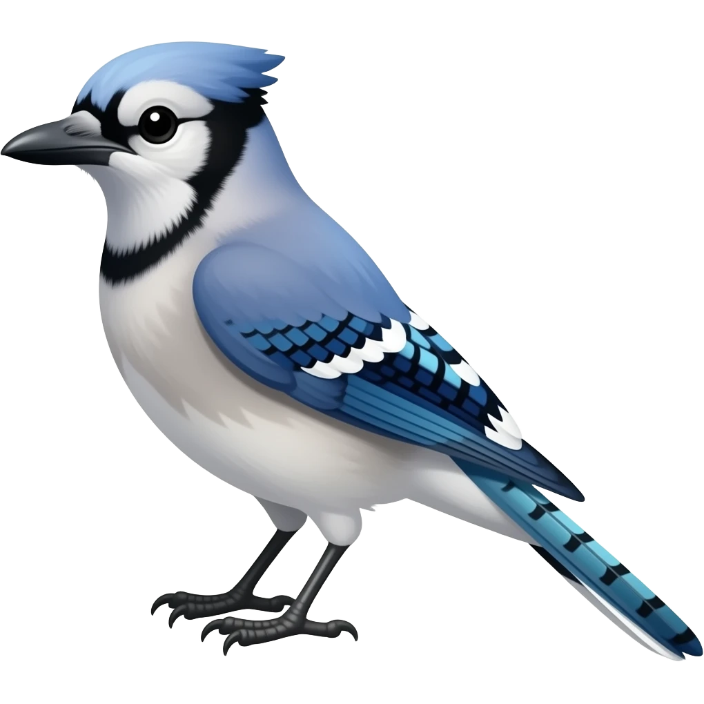 A blue Jay 2d cartoon emoji