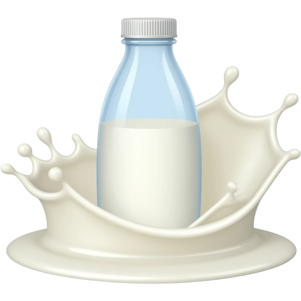 spill milk bottle emoji
