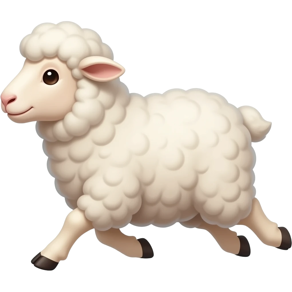 running fat lamb emoji