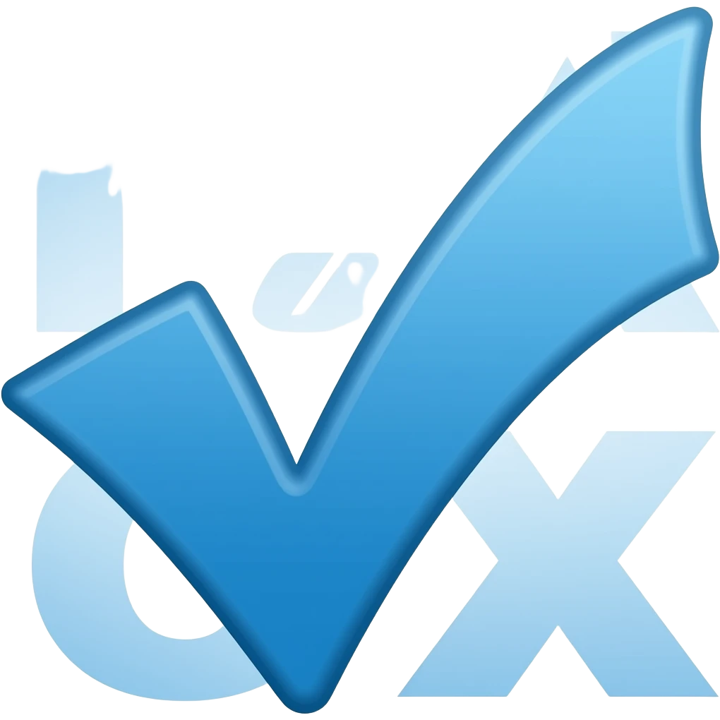 blue tick emoji