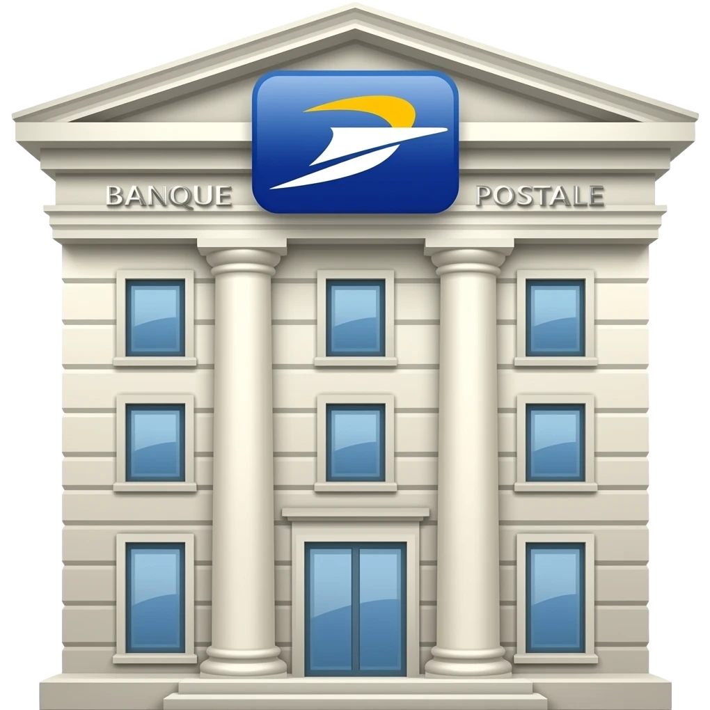 chèque bancaire La Banque postale emoji