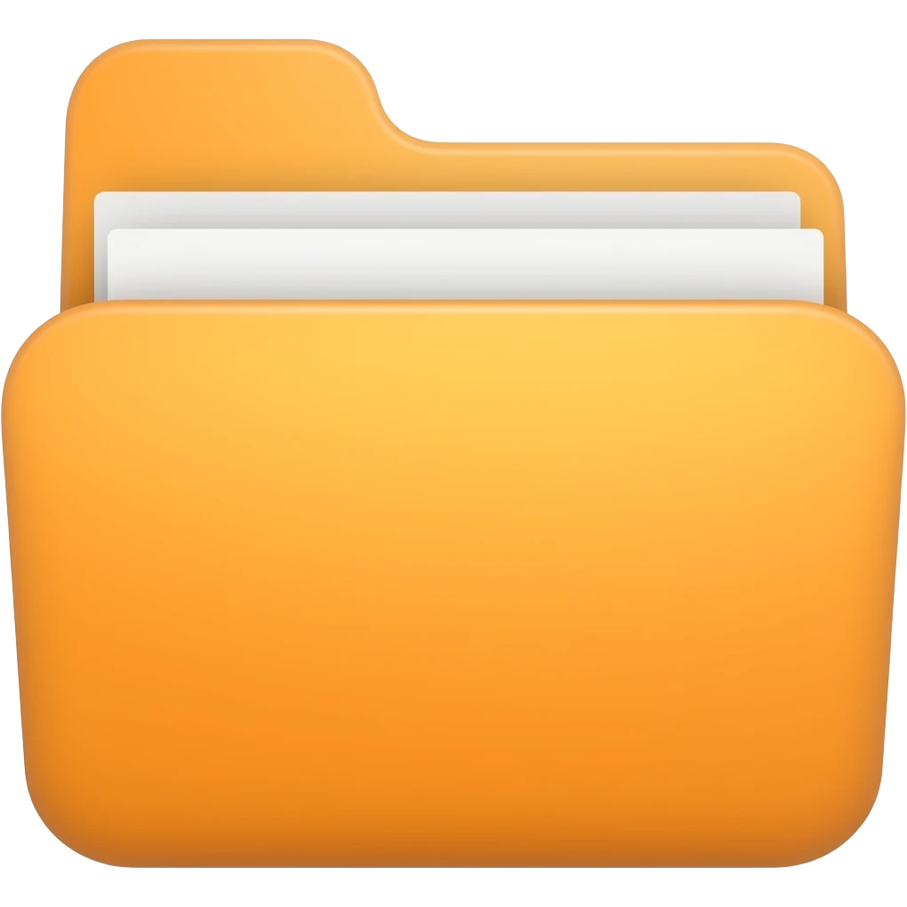 neumorphic folder emoji