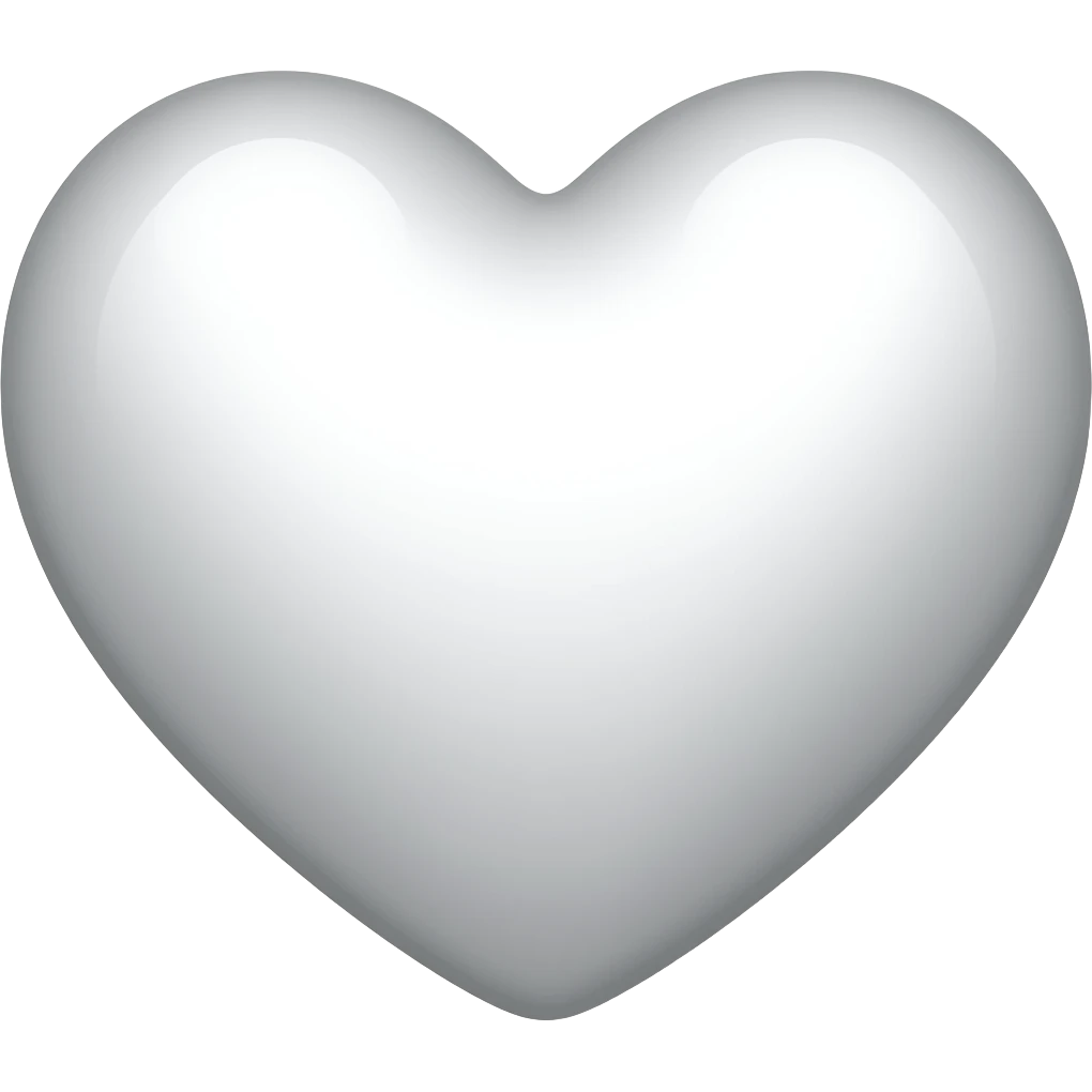 Corazon blanco emoji