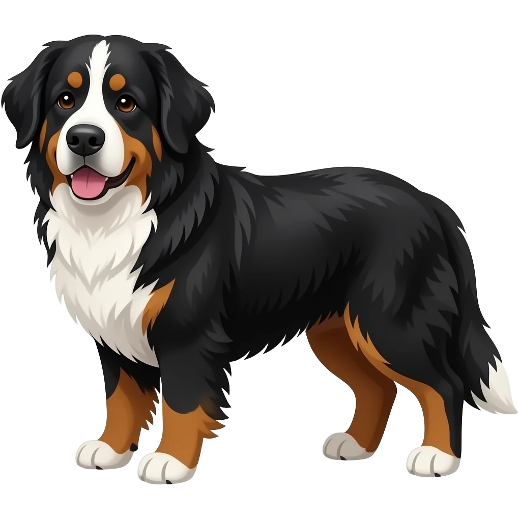 Bernese Mountain Dog emoji