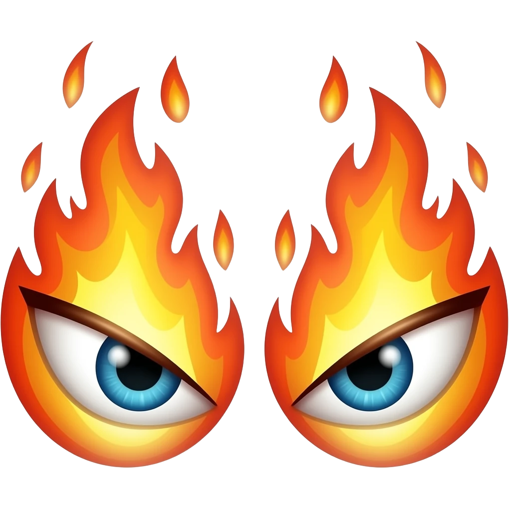 😡+ øjene🔥 emoji
