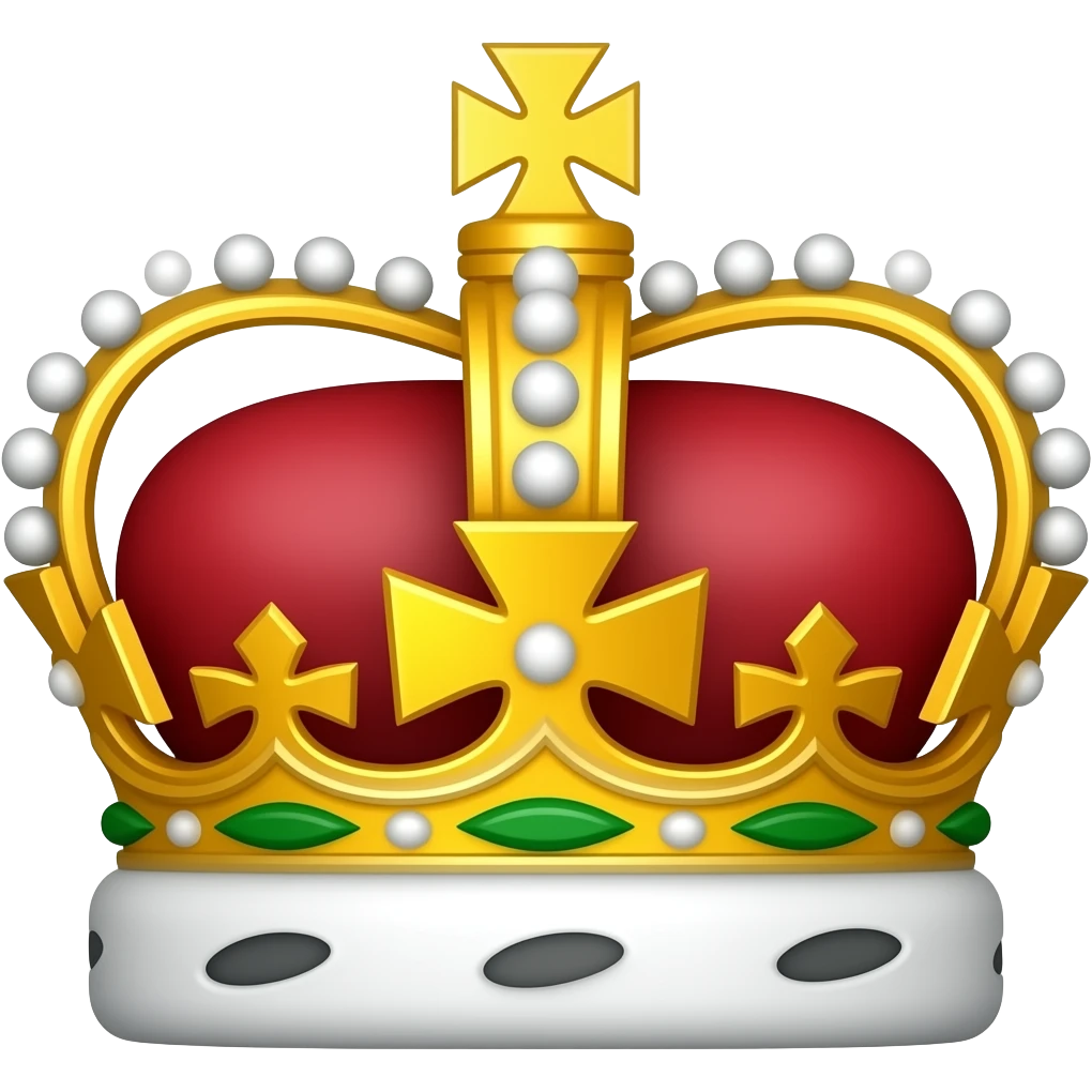 imperial crown green and yellow emoji