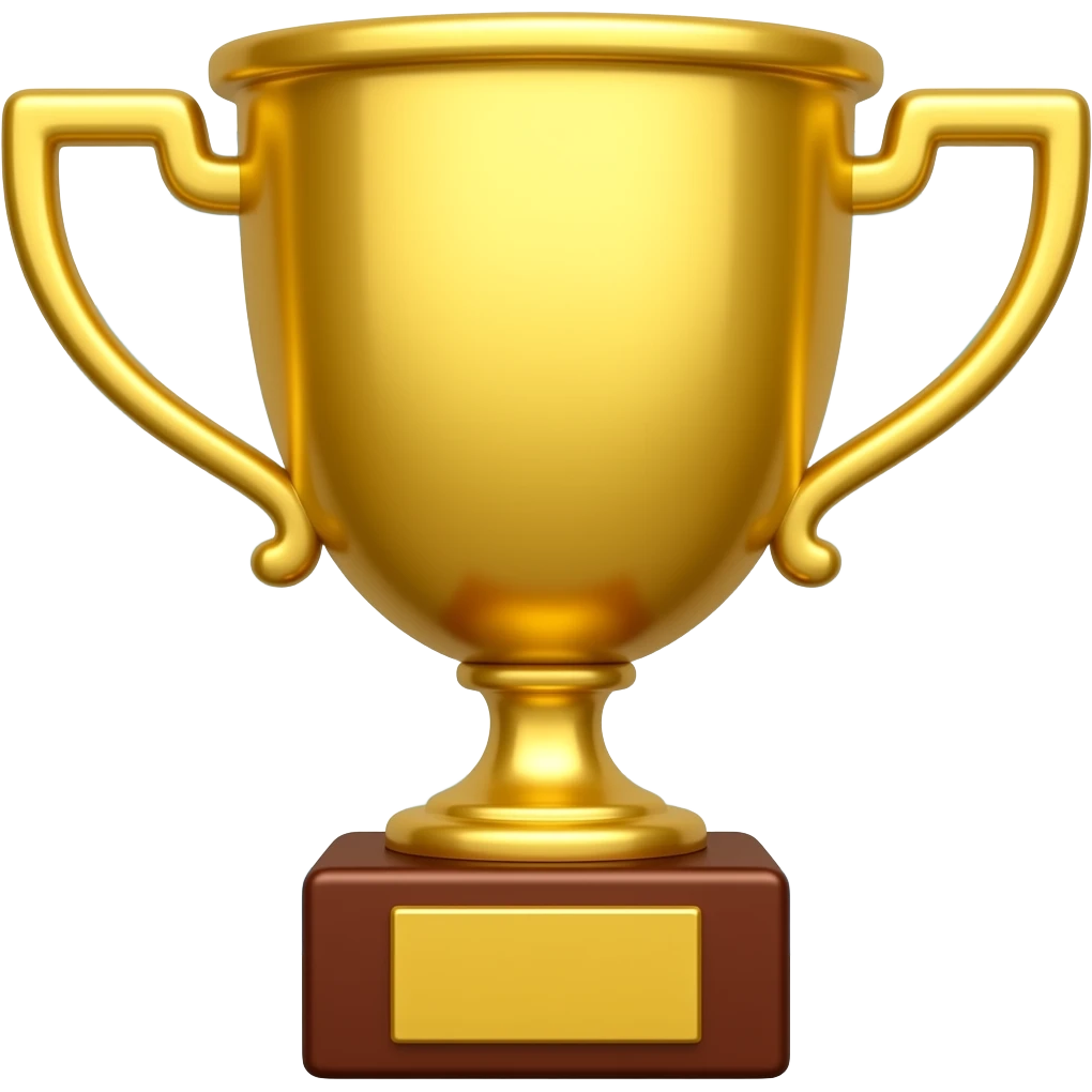 Rotating trophy emoji