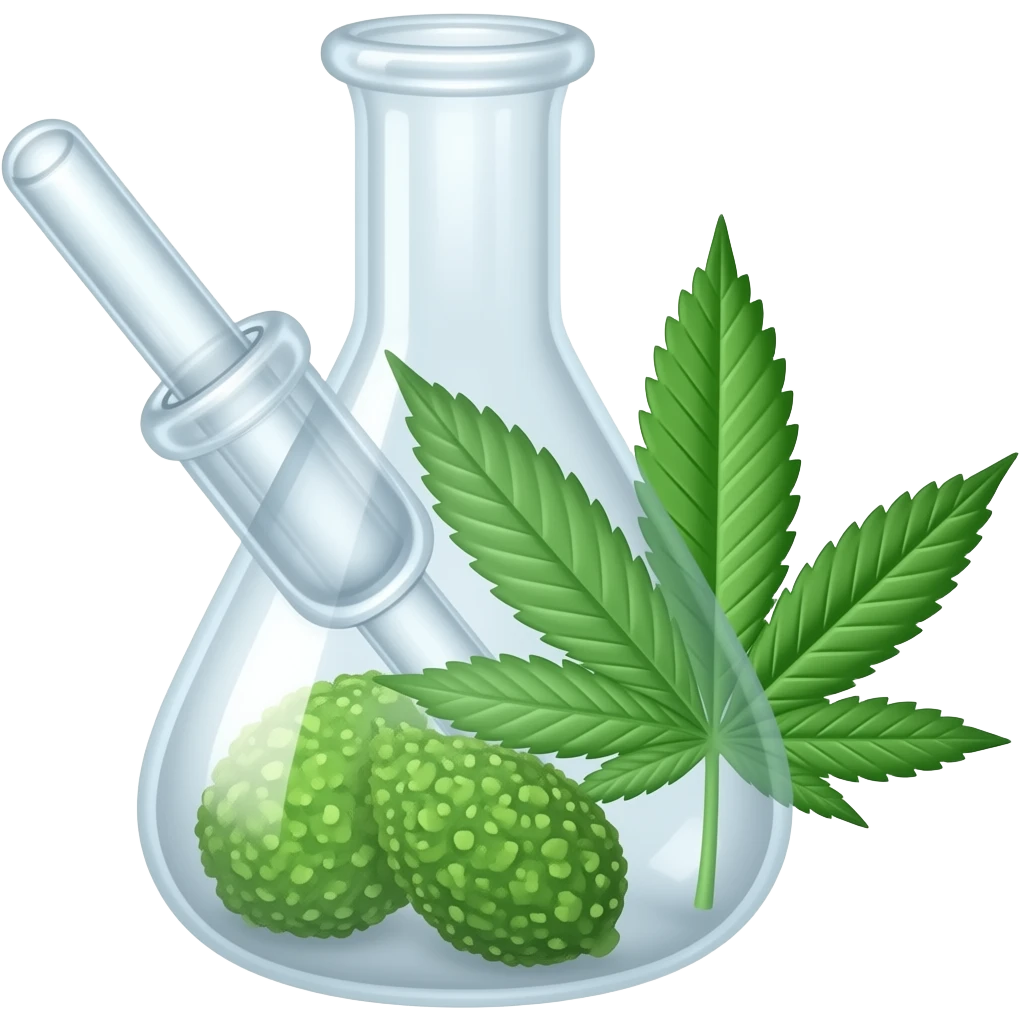 beaker bong for weed no cannabis leaf ios emoji emoji