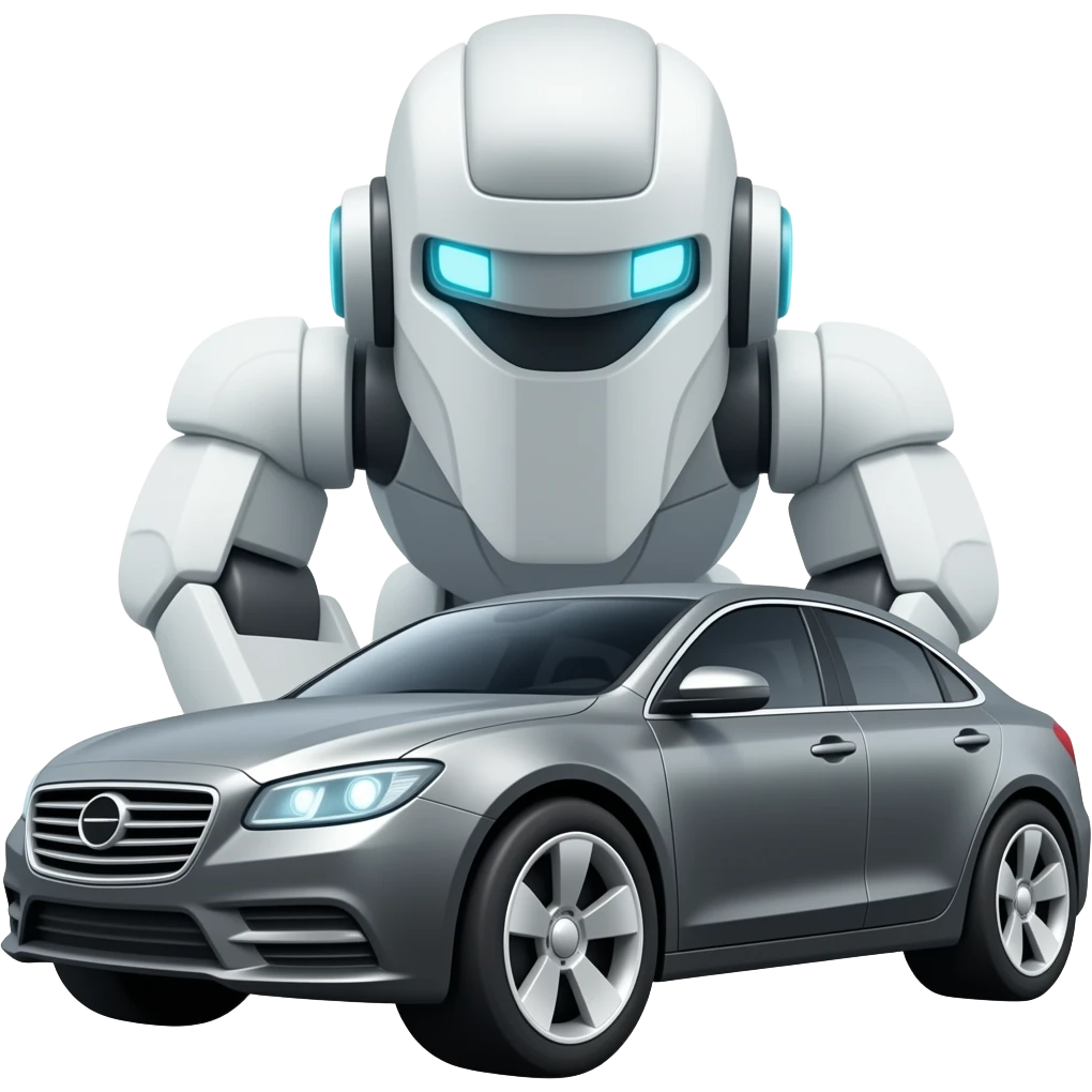 futuristic robot sedan emoji