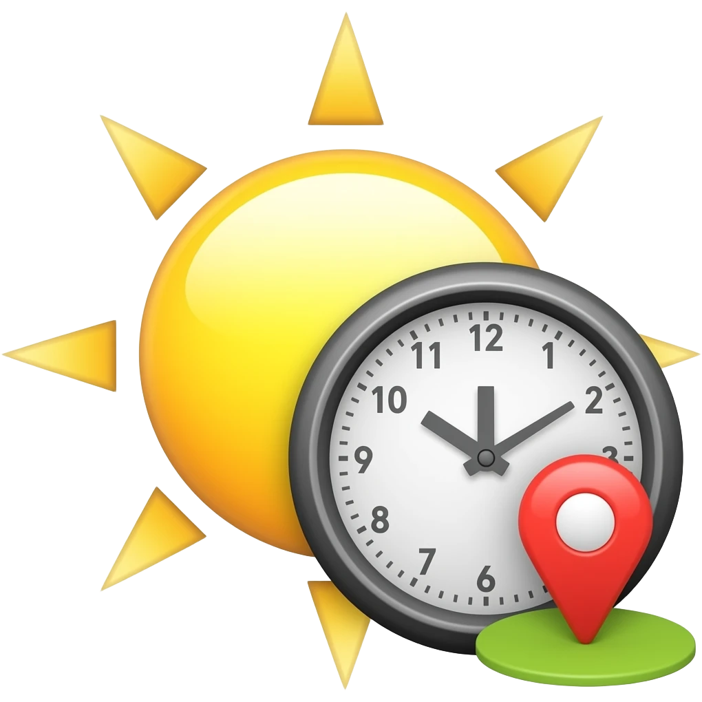icono dia hora lugar emoji