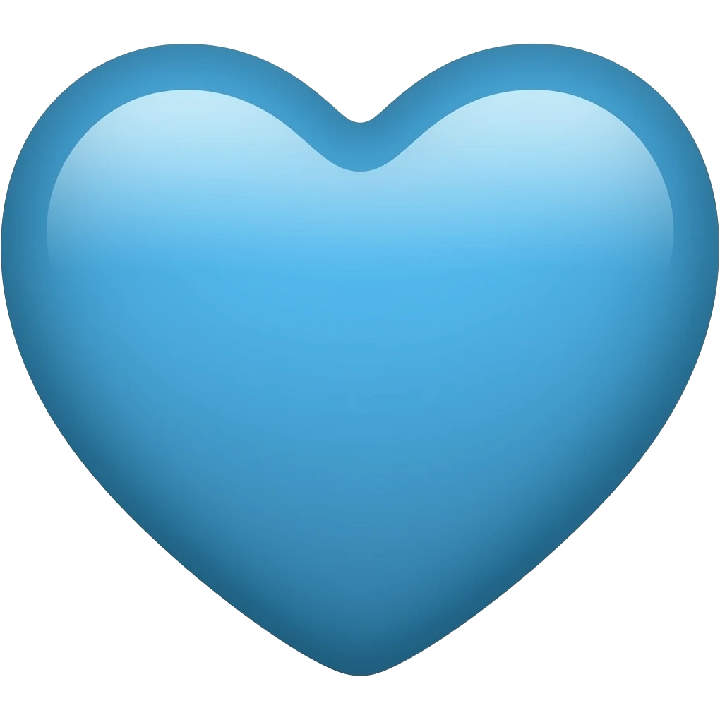 BLUE HEART emoji