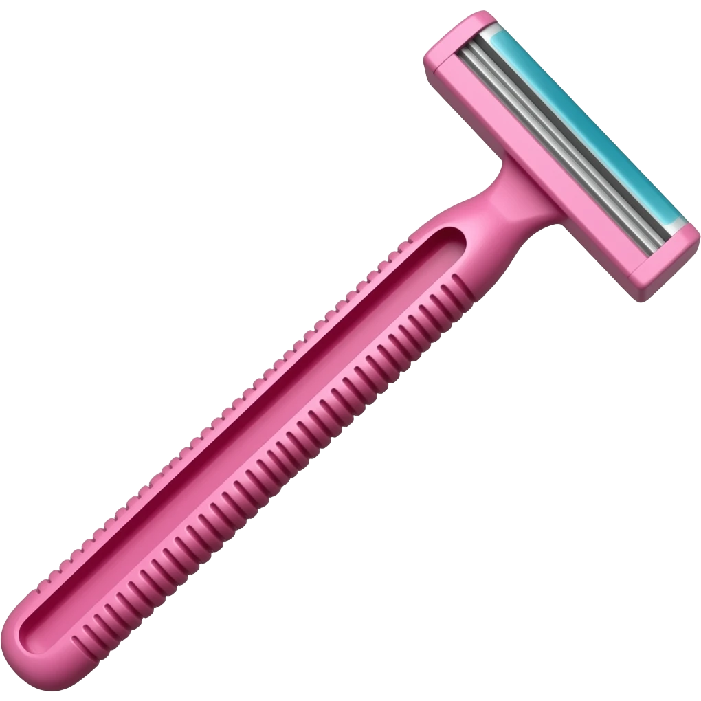 Pink razor emoji