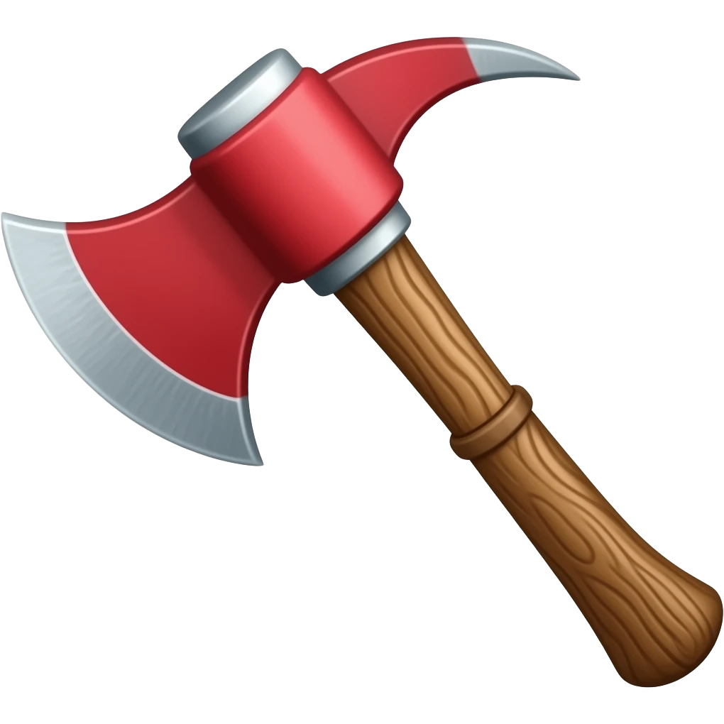 hacha rojo emoji