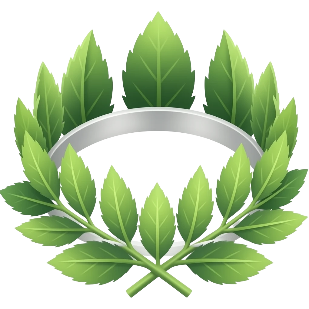 Leaf tiara emoji
