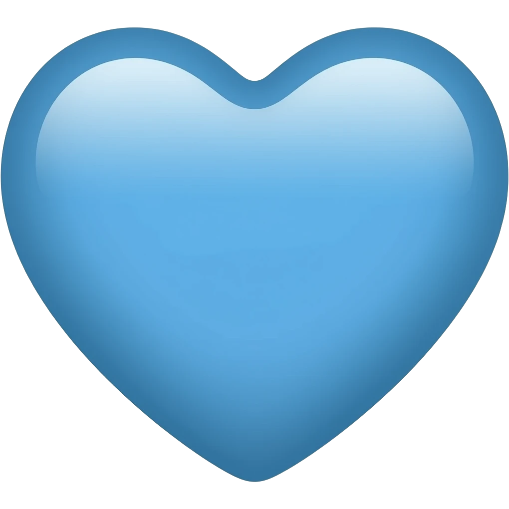 Blue Heart emoji