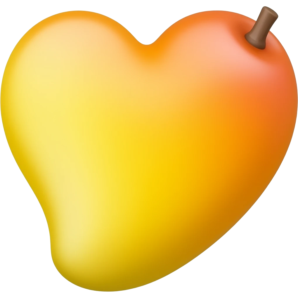 mango heart emoji