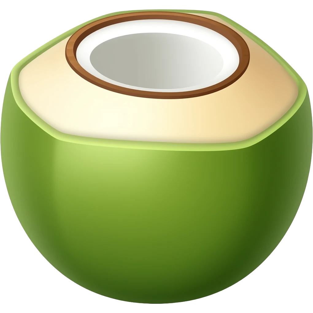 green coconut emoji