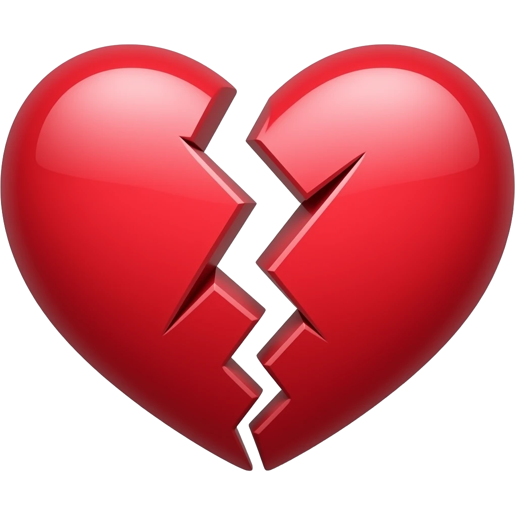 hearts break emoji