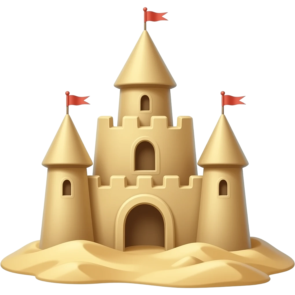 sand castle emoji