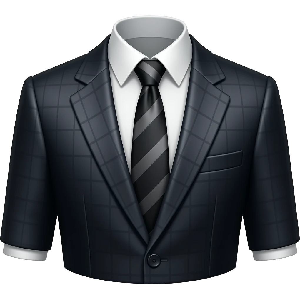 Gothic dark suit icon emoji