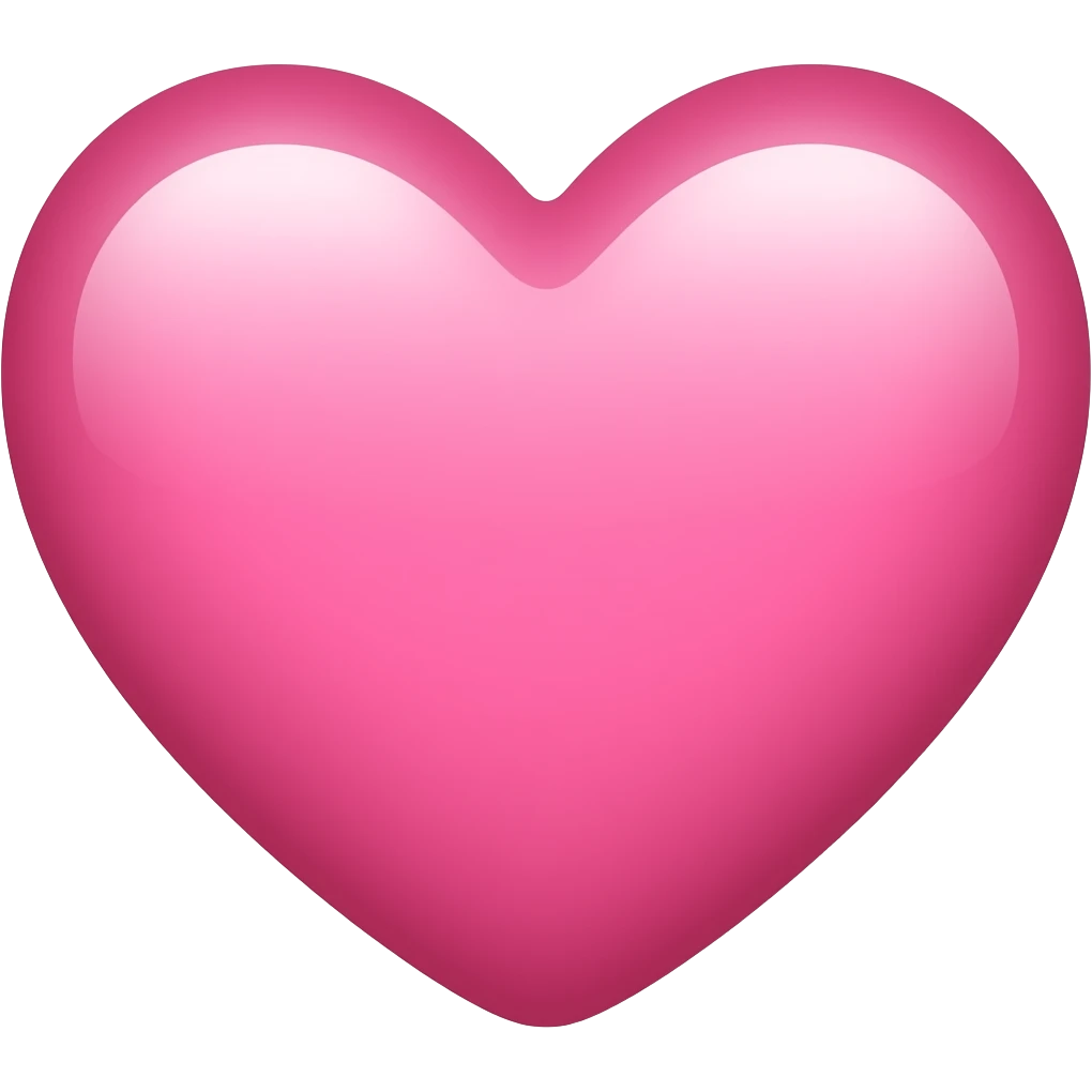 розовое сердечко emoji