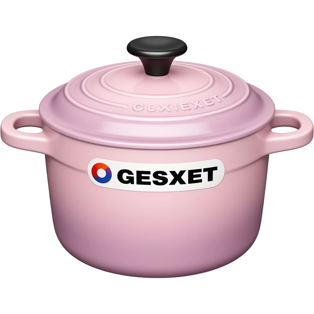 le creuset pot pastel emoji