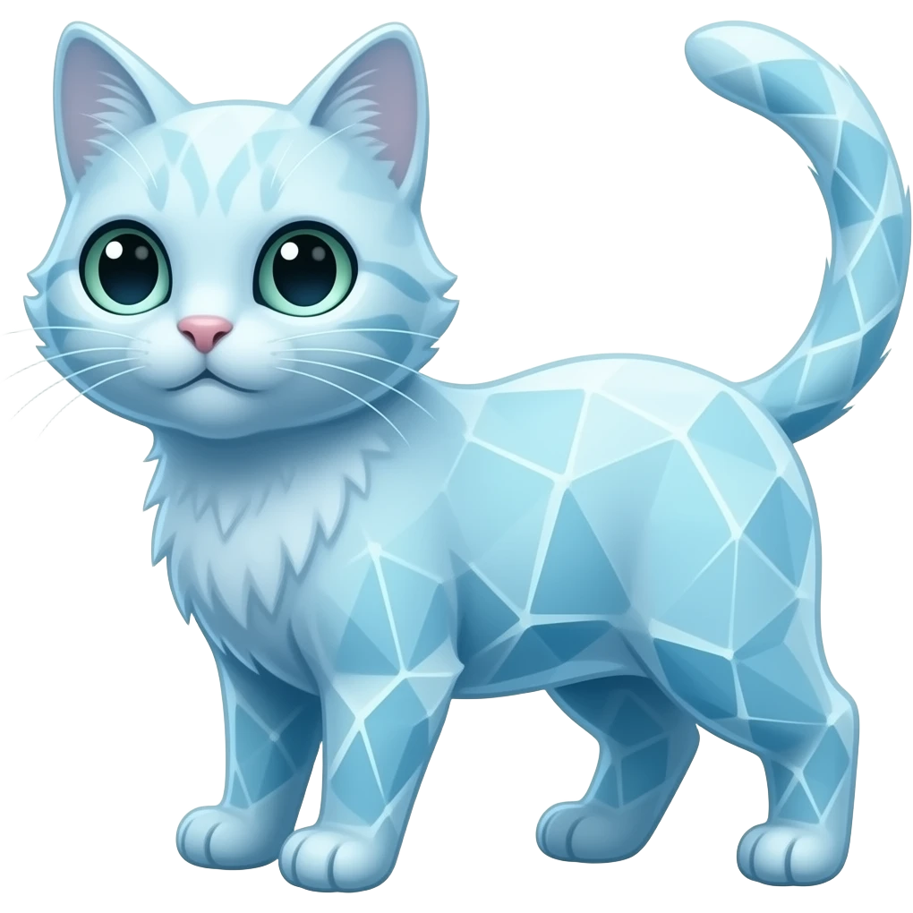 Gato congelado paraíso emoji