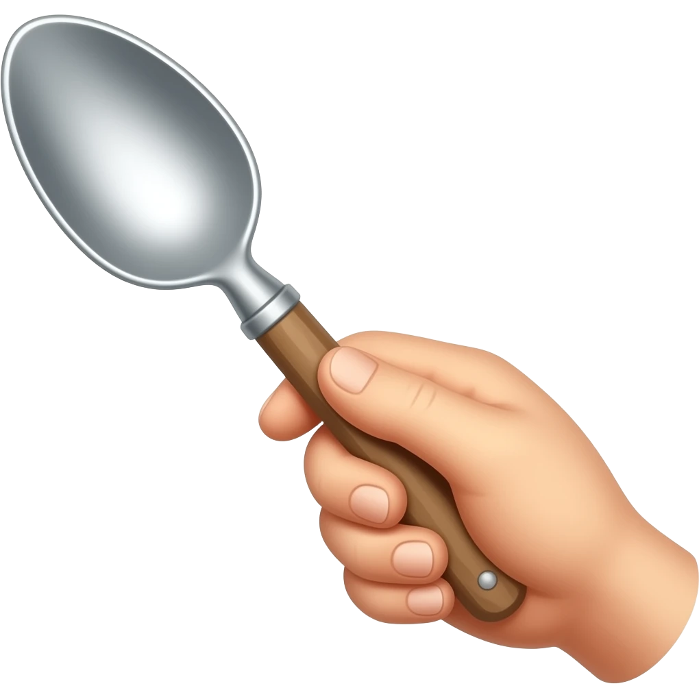 A really nice scoop with a hand emoji