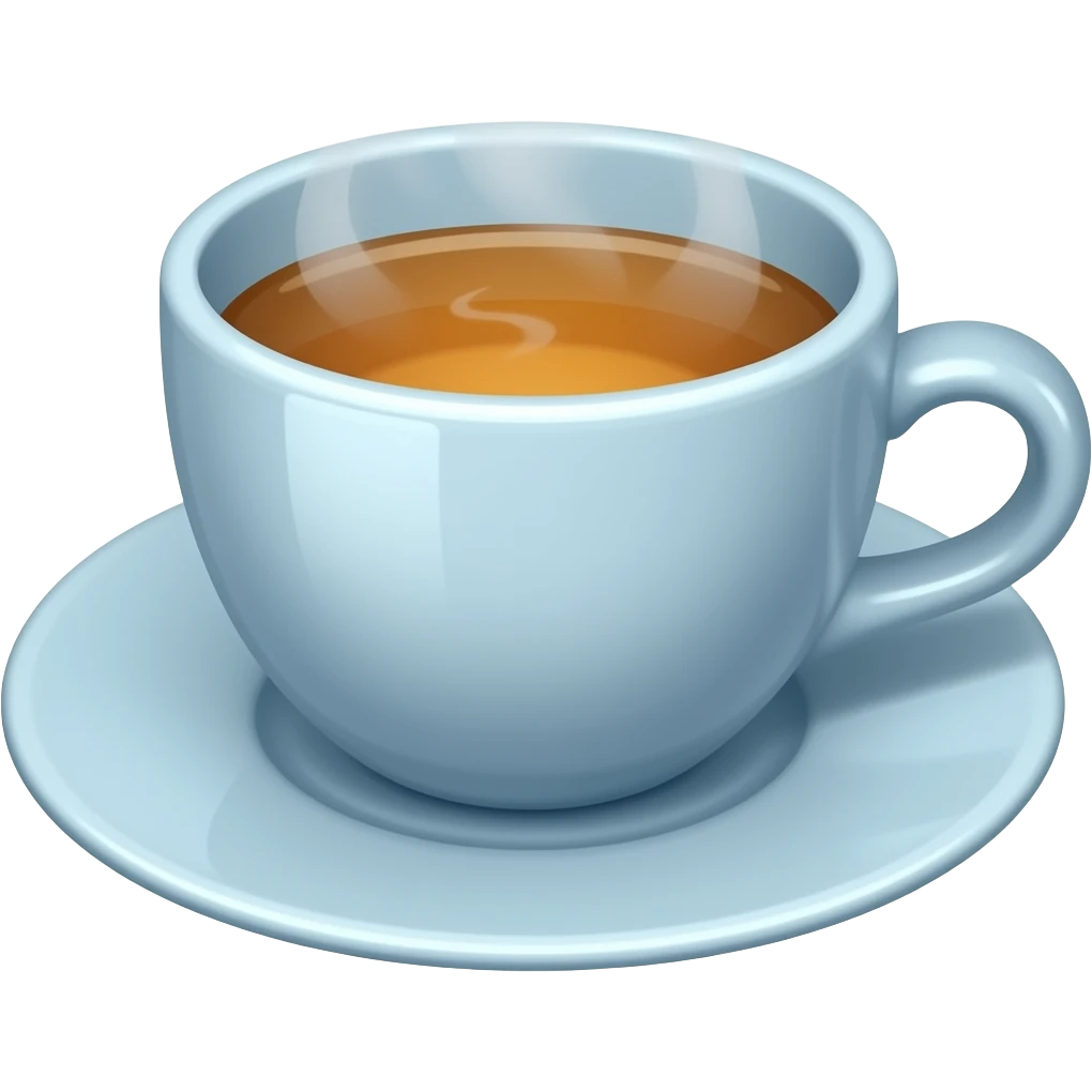 Té azul emoji