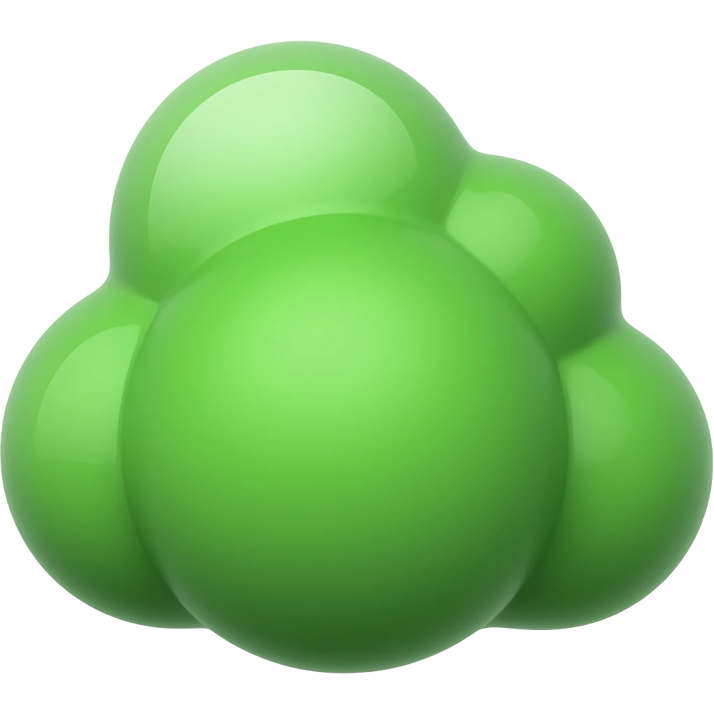 make the  cloud green emoji