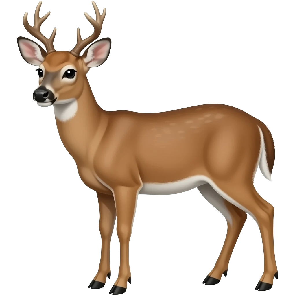 White tailed deer emoji