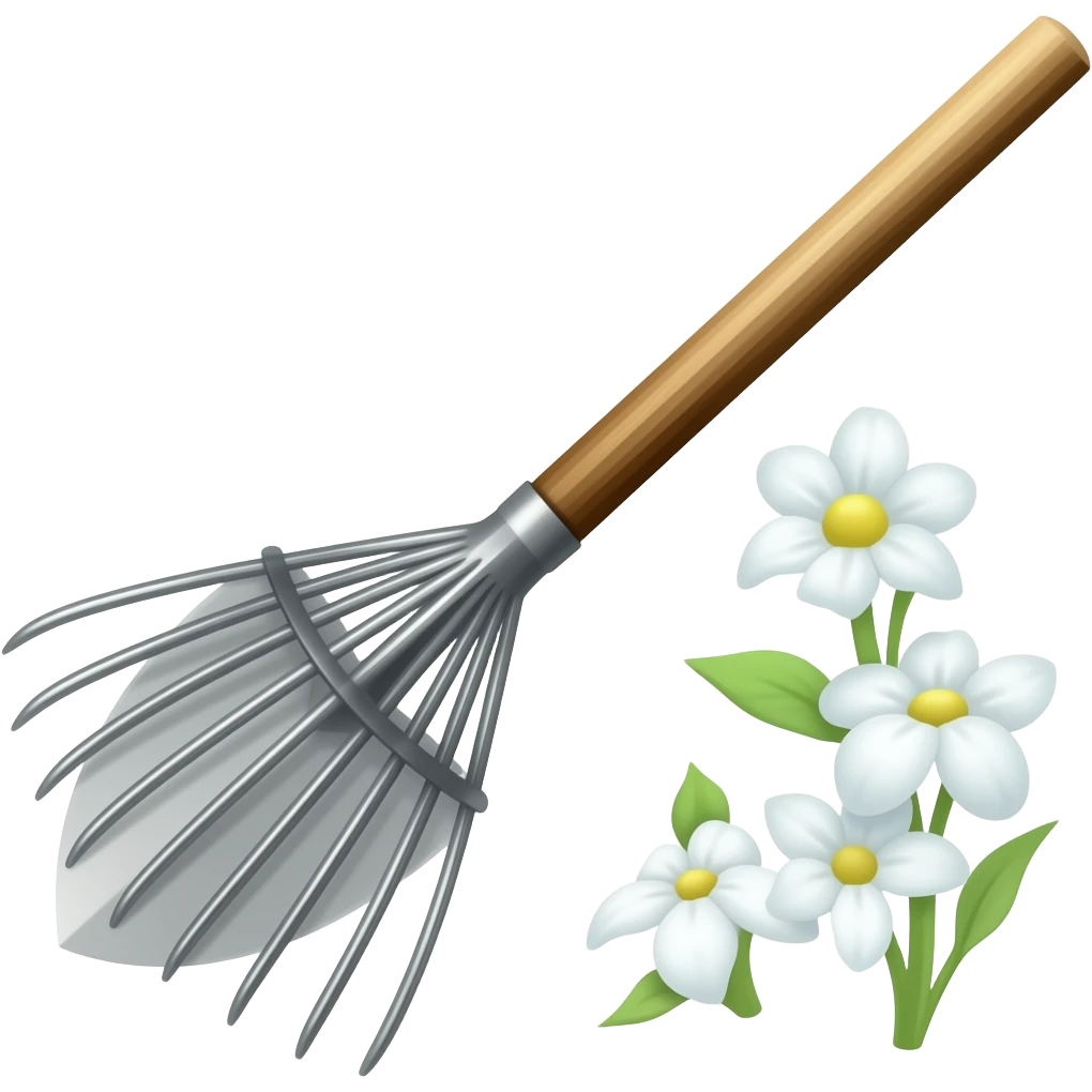 garden rake emoji