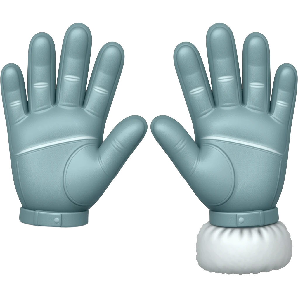 winter gloves emoji