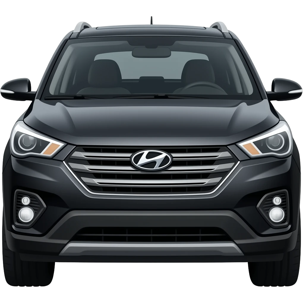 Modelo do carro Creta preto emoji