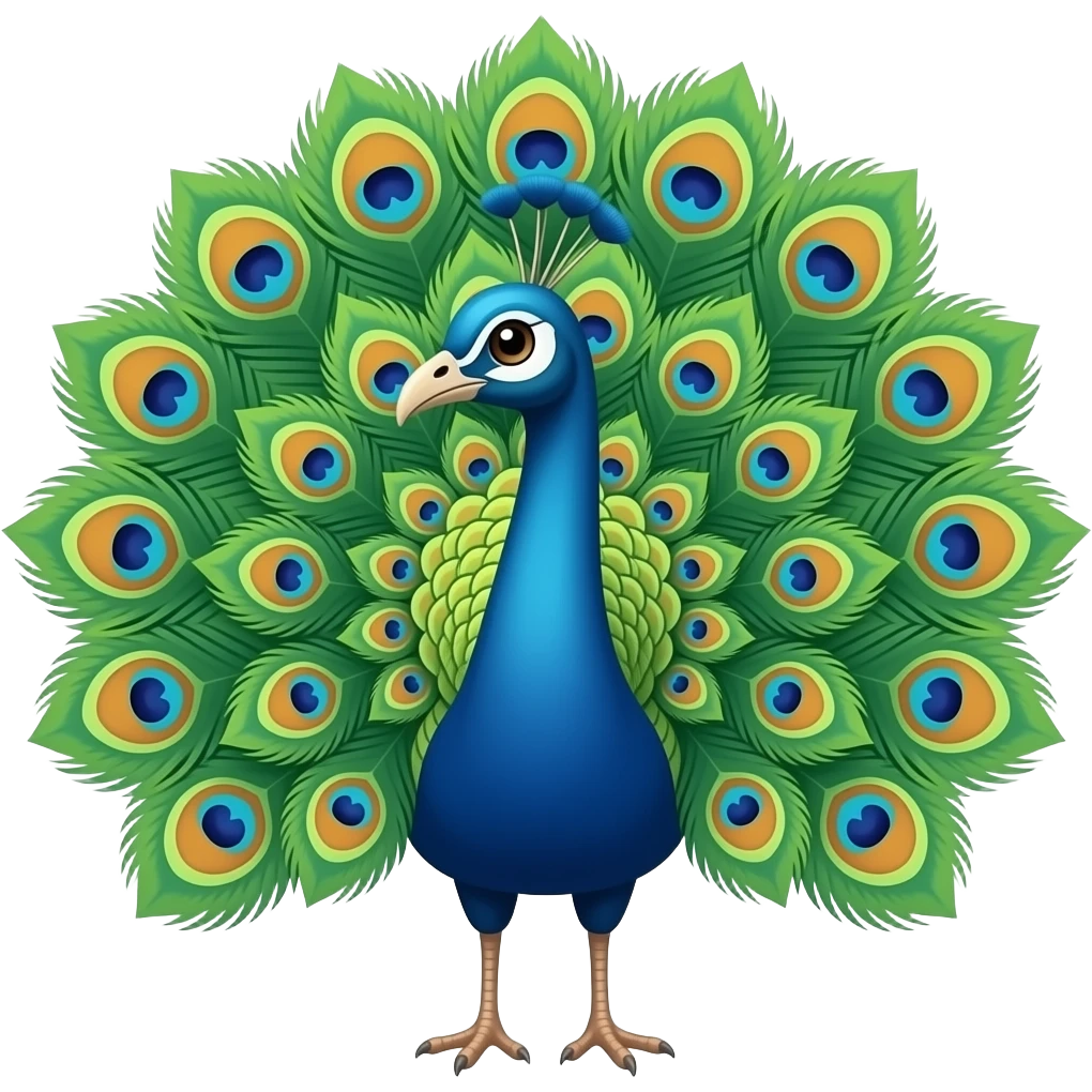 Peacock emoji